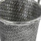 Plantenbak 20.5x17.5x18.5 cm zilver