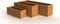 Plantenbak Artesa roestkleurig 200x50x60 cm Geroba