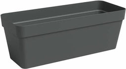 Plantenbak - Kunststof - Antraciet - Rechthoekig - L49,9 x D20 x H18,1 cm - ARTEVASI