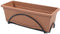 Plantenbak met schaal Plastiken Antraciet Polypropyleen (50 x 20 cm)