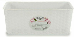 Plantenbak Stefanplast 13 x 11 x 28,5 cm Wit Plastic (12 Stuks)