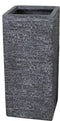 Plantenbak Utah Cubihi - l27 x b27 x h60cm - Donkergrijs