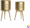 Plantenbakkenset DKD Home Decor 25,5 x 25,5 x 44 cm Metaal (2 Stuks)
