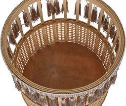 Plantenbakkenset DKD Home Decor 35 x 35 x 68 cm 31 x 31 x 68 cm Natuurlijk Zwart Metaal Bruin Bamboe 32 x 32 x 68 cm