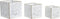 Plantenbakkenset DKD Home Decor Lakens Gouden Metaal 15 x 15 x 15 cm Wit Tropisch Blad van een plant