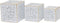 Plantenbakkenset DKD Home Decor Lakens Gouden Metaal 15 x 15 x 15 cm Wit Tropisch Blad van een plant