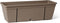 Plantenbakset met metalen haak, waterreservoir en afvoerafstandhouder - GARDEN ID Smart - Taupe 50 cm