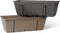 Plantenbakset met metalen haak, waterreservoir en afvoerafstandhouder - GARDEN ID Smart - Taupe 50 cm