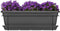 Plantenbakset met metalen steun en bakje - GARDEN ID Relax - Anth. 50 cm - Gerecycled en 100% recyclebaar - Volume voor planten