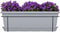Plantenbakset met metalen steun en bakje - GARDEN ID Relax - Steengrijs 50 cm - Gerecycled en 100% recyclebaar