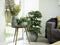 Plantenpot/bloempot in een strakke Modern design look shiny blauw Dia 31 cm en Hoogte 28 cm