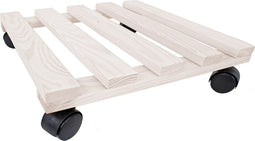 Plantenroller Plantentrolley Vierkant Wit 30x30cm voor binnen en buiten draagvermogen tot 80 kg