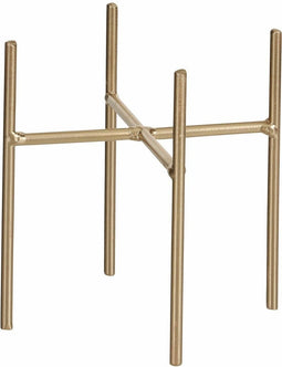 Plantenstandaard/voet Ascot goud 14 x 12 cm - Plantenkrukjes - Woonaccessoires urban jungle