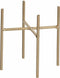 Plantenstandaard/voet Ascot goud 14 x 12 cm - Plantenkrukjes - Woonaccessoires urban jungle