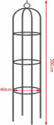 Plantensteun Rozenzuil – 1 St. 200 cm - voor Rozen Klimplanten Bloemen