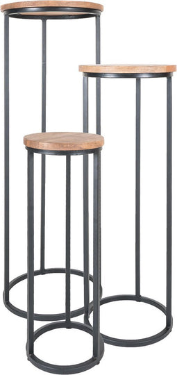 Plantentafels Rond - Bruin -