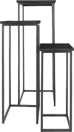 Plantentafels Vierkant - Zwart -