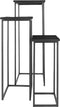 Plantentafels Vierkant - Zwart -