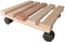 Plantentrolley - 30x30 cm - Vuren - Met wielen
