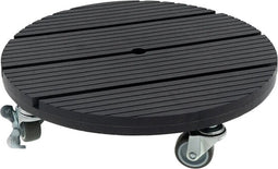 Plantentrolley - Plantenonderzetter - Voor binnen en buiten - draagvermogen tot 80 kg - Antraciet - Ø 30 cm