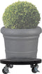 Plantentrolley - Plantenonderzetter - Voor binnen en buiten - draagvermogen tot 80 kg - Antraciet - Ø 30 cm