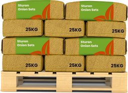 Plantuien Sturon 14/21 - 500 Kg - Ideaal Voor Vroege Oogst - Nak-Gecertificeerd - Vroege Teelt - Platronde Vorm - Plantgoed - Bestand Tegen Weersomstandigheden - Oogst In 90 Dagen - Organifer