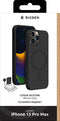 Bigben Connected iPhone 15 Pro Max - Siliconen Telefoonhoesje - MagSafe compatibel - Zwart