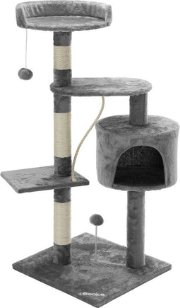 Cadoca Kattenboom met 3 kijkzones, 1 grot, 2 speelballen en touw.