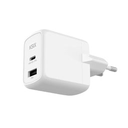 KSIX Oplader - 45 W - USB-C en USB-A - Wit