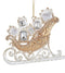 Plas Gold Sleigh Gifts Ornament 3,7 inch