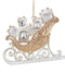Plas Gold Sleigh Gifts Ornament 3,7 inch