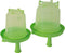 Plastic drinkfontein bajonet/op poot 3 liter groenGebr. de Boon