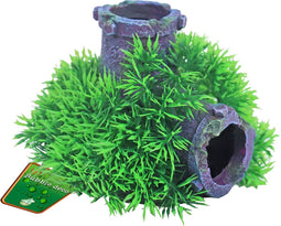 Plastic Green Moss op gezonken buis met uitstromer 11 cm