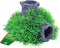 Plastic Green Moss op gezonken buis met uitstromer 11 cm