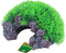 Plastic Green Moss op rots met uitstromer 16x8.5 cm