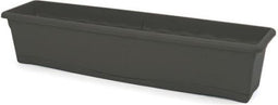 PLASTIKEN Rechthoekige plantenbak - 80 X 20 cm met dienblad - Antraciet