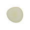 Plate recycled glass Frost Sea mist Yellow / Recycled Glass