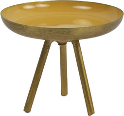 Plateau o/driepoot ro Madras geel