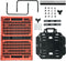 Plates4bikes Vouwkrat + Multi-Plaat + Tassenbeugels koraal