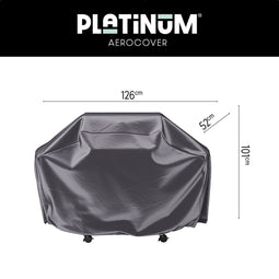 Platinum AeroCover - Gasbarbecuehoes - 126x52xH101cm - Ademend - Waterproof - Hoge kleurechtheid
