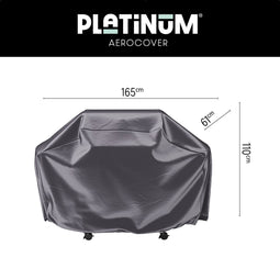 Platinum AeroCover - Gasbarbecuehoes - 165x61xH110cm - Ademend - Waterproof - Hoge kleurechtheid