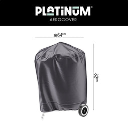 Platinum AeroCover - Kogelbarbecuehoes - Ø57cm - Ademend - Waterproof - Hoge kleurechtheid