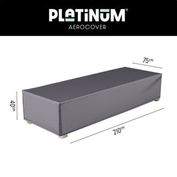 Platinum AeroCover - Ligbedhoes - 210x75x40cm - Ademend - Waterproof - Hoge kleurechtheid