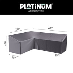 Platinum AeroCover - Loungebankhoes L-vorm - 270x210x85xH65/90cm Links - Ademend - Waterproof - Hoge kleurechtheid
