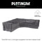 Platinum AeroCover - Loungebankhoes L-vorm Trapezium - 300x300x100xH70cm - Ademend - Waterproof - Hoge kleurechtheid