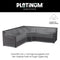 Platinum AeroCover - Loungebankhoes L-vorm Trapezium - 300x300x90xH65/90cm - Ademend - Waterproof - Hoge kleurechtheid