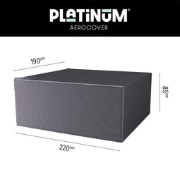 Platinum AeroCover - Tuinsethoes - 220x190xH85cm - Ademend - Waterproof - Hoge kleurechtheid