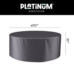 Platinum AeroCover - Tuinsethoes - Ø250xH85cm - Ademend - Waterproof - Hoge kleurechtheid