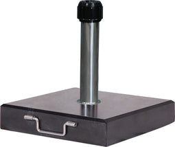 Platinum Sun & Shade - Parasolvoet - Rome - 40kg - Zwart gepolijst graniet - Rolwieltjes - Stabiel