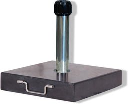 Platinum Sun & Shade - Parasolvoet - Rome - 60kg - Zwart gepolijst graniet - Rolwieltjes - Stabiel